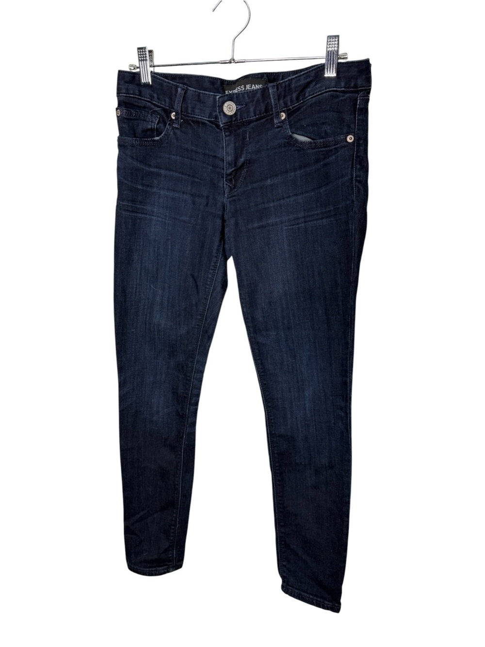 Express Jeans Stella Low Rise Legging Dark Wash Denim Size 4S